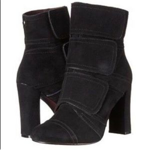 Nicole Miller Women's Black Suede Booties 10 M
